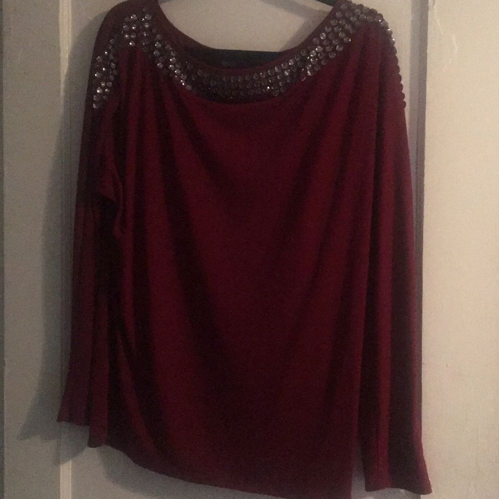 Armani Exchange boat neck, long sleeve